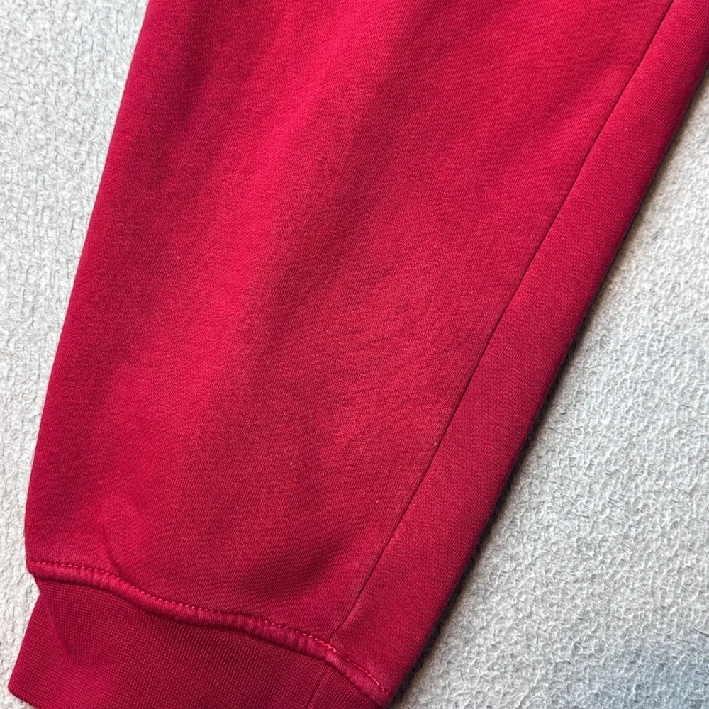 Jordan Sweatpants Mens L Red Essentials Fleece Joggers DQ7340-687 Jumpman Logo